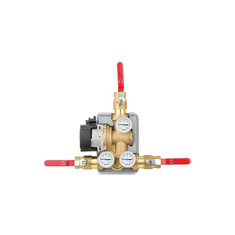 Unité de charge Termovar avec pompe Grundfos UPM 3-70 laiton DN32(11/4"), 61°C