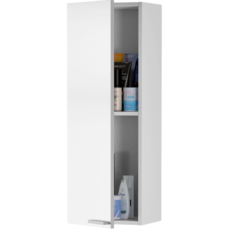 Mobimarket - arkitmobel 305270BO - Cabinet de Koncept lavabo, Colonne de salle de bain Finition couleur Blanc Brillant, Dimensions : 30 x 85 x 25 cm