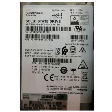 Unità a stato solido SAS HP Enterprise da 1,6 TB, P06580-001