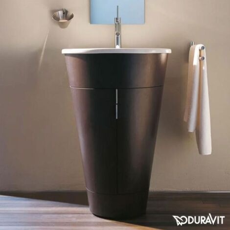 Unità Duravit Starck Vanity in piedi 9520, rotondo 560mm, Colore (anteriore/corpo): Macassar impiallacciato in vero legno - S1952002424