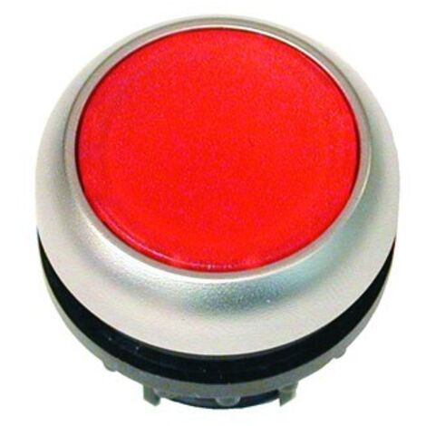 Unità M22-DRL-R, pulsante piatto rosso illuminato, non ritorno