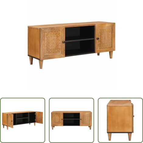 Unità TV -  Unità TV con lo scaffale Marrone Chiaro 105 x 33 x 46 cm