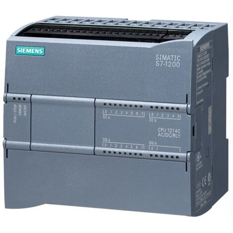 Unité centrale Siemens, série S7-1200, 14 (entrées numériques, 2 switchs comme entrées analogiques) entrées , 10 ( Prix pour 1 )