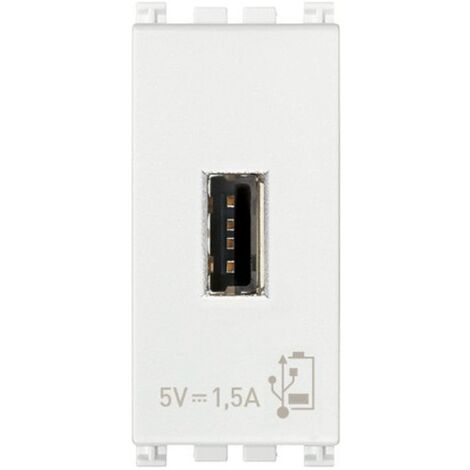 Unité d'alimentation Vimar Arke USB 5V 1,5A 1 module blanc 19292.B