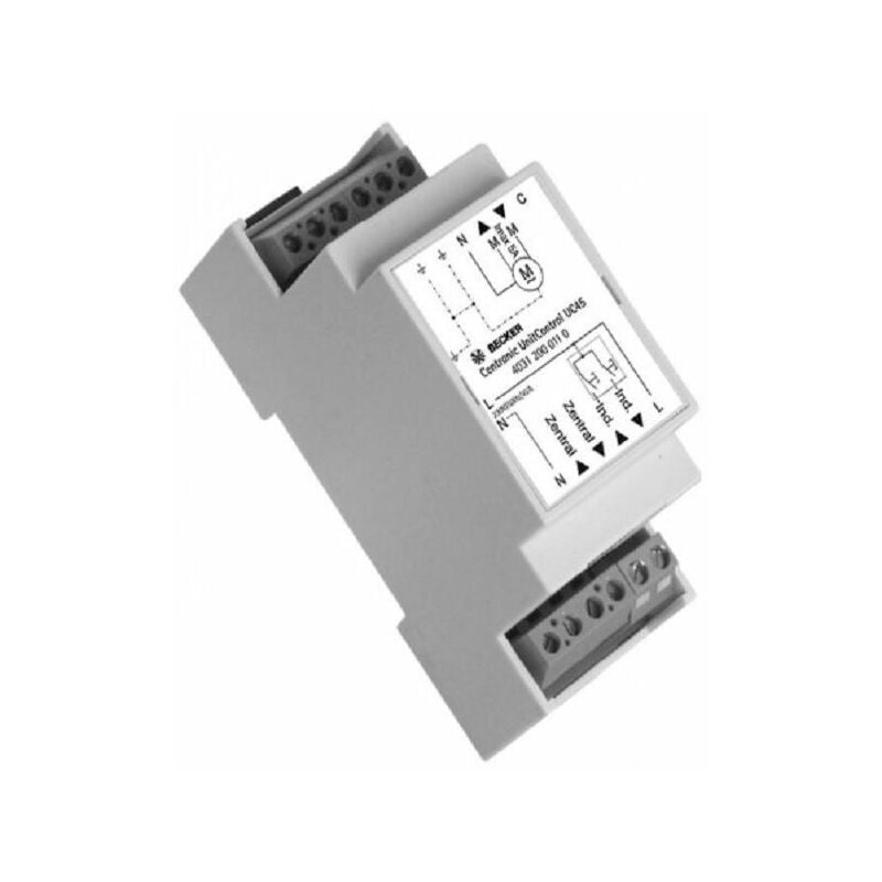 Unité de commande UC45, individuelle ou de groupes, filaire, pour voleet roulant. Becker