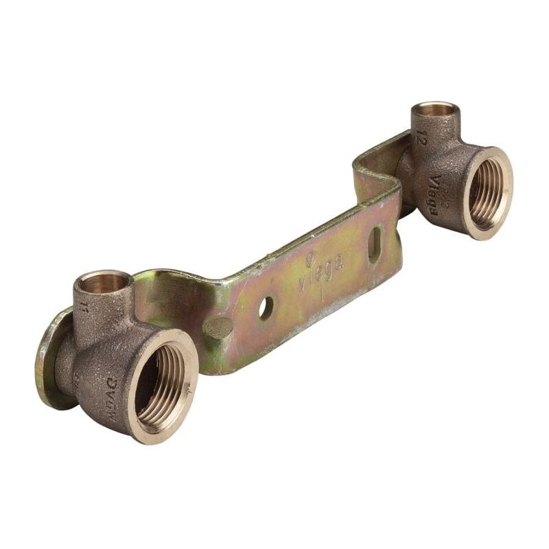 Viega Gemini unité de montage 101091 15mm x Rp 2000 /2 x 150mm, bronze