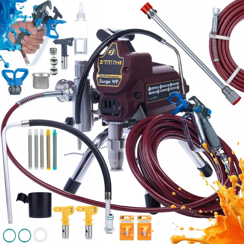 Unità di verniciatura Zenthril Surge WF, 1800W 20Mpa 0.019'', 2L/min, serie EasyPerformance + starter kit grande vol.1