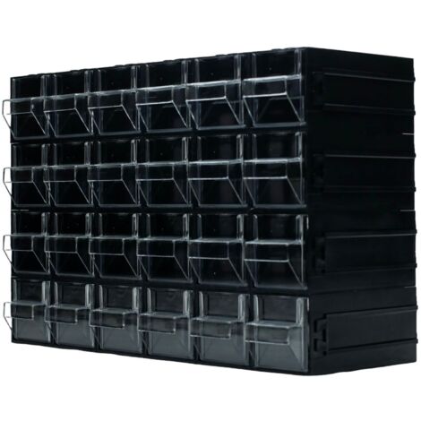 Unité de stockage 24 tiroirs RS PRO, 225mm x 338mm x 133mm ( Prix pour 1 )