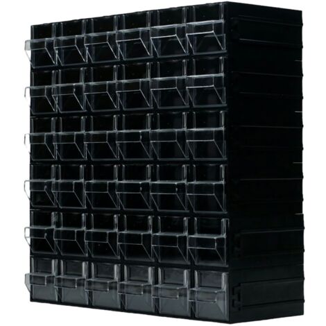 Unité de stockage 36 tiroirs RS PRO, 338mm x 338mm x 133mm ( Prix pour 1 )