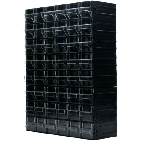 Unité de stockage 48 tiroirs RS PRO, 450mm x 338mm x 133mm ( Prix pour 1 )