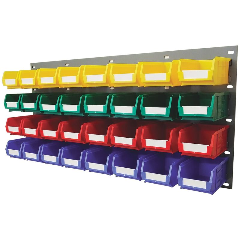 Rs Pro - Unité de stockage de panneaux porte-outils Bleu, vert, rouge, jaune en pp, 438mm x 914mm ( Prix pour 1 Kit )