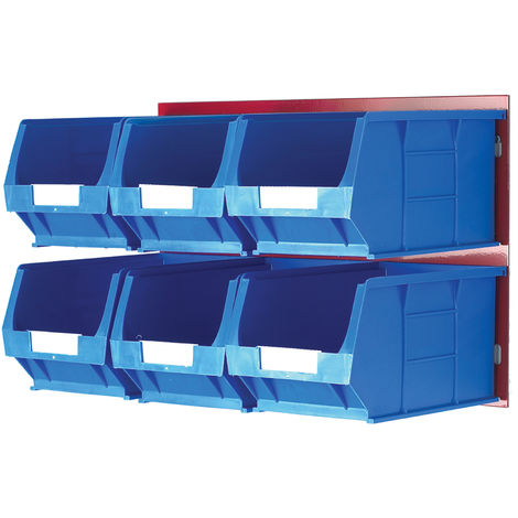 Unité de stockage de panneaux porte-outils RS PRO Bleu, Rouge en PP, 300mm x 455mm x 300mm ( Prix pour 1 )