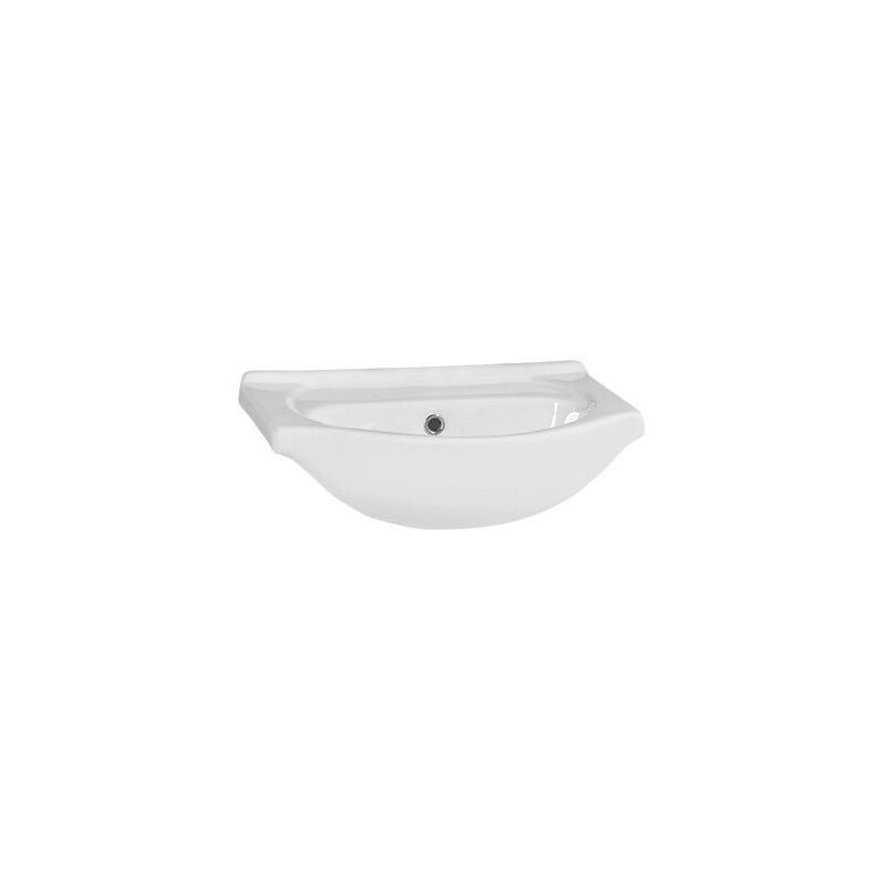 Aqualine - Unité de vanité céramique simplex eco lavabo 50x42 cm, blanc