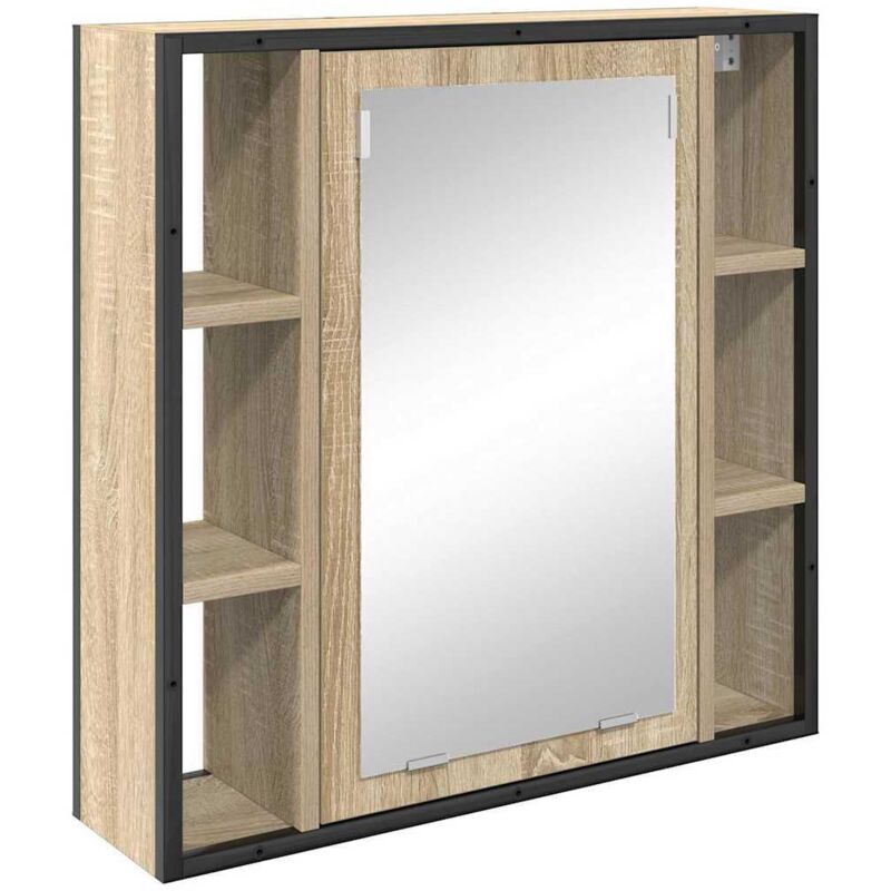 Armoire Miroir de Salle de Bain Beige 60 x 16 x 60 cm Vidaxl