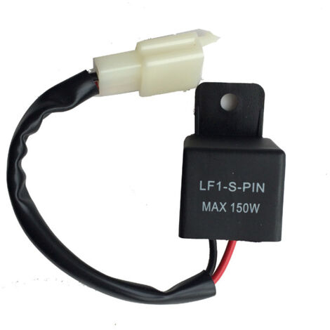 Unité flash LED étanche à 2 broches avec fil, compatible avec les feux ordinaires, spécialement conçue pour la modification, 12V (étanche avec trous de montage), 10A.