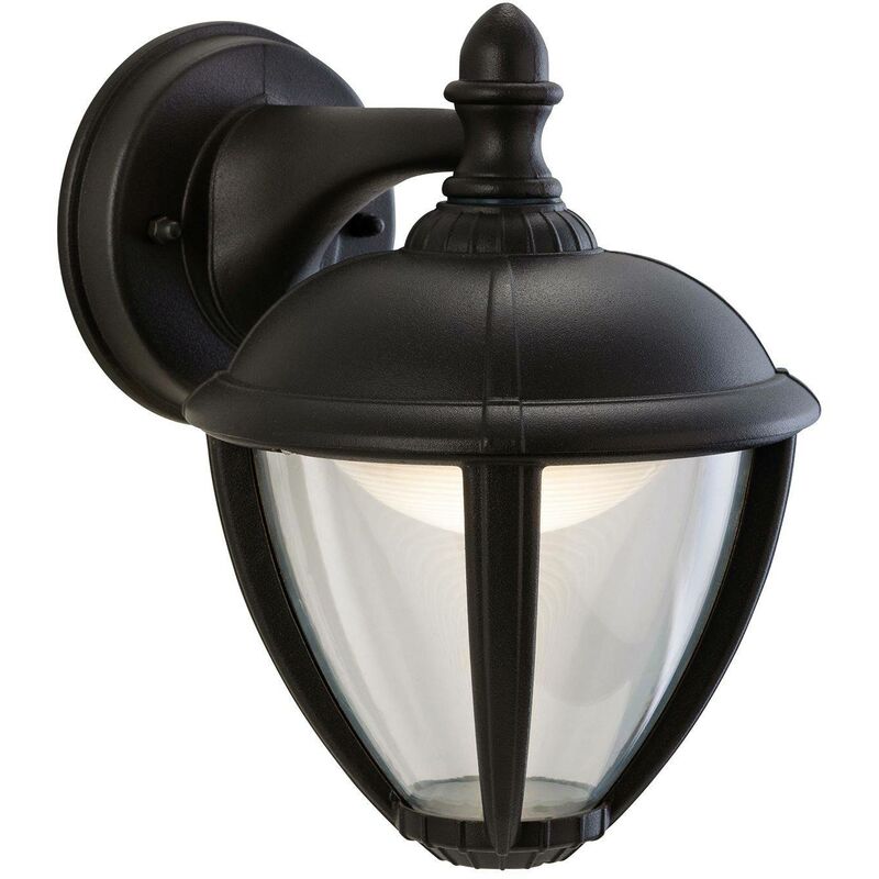Unite - LED Outdoor Wall Lantern Downlight Black IP44 - Firstlight