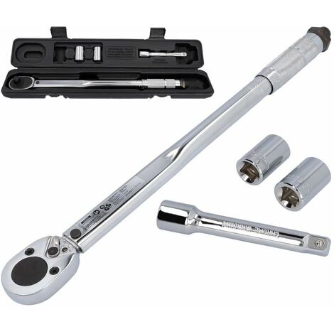 Unitec 20809 - Chiave dinamometrica con adattatori