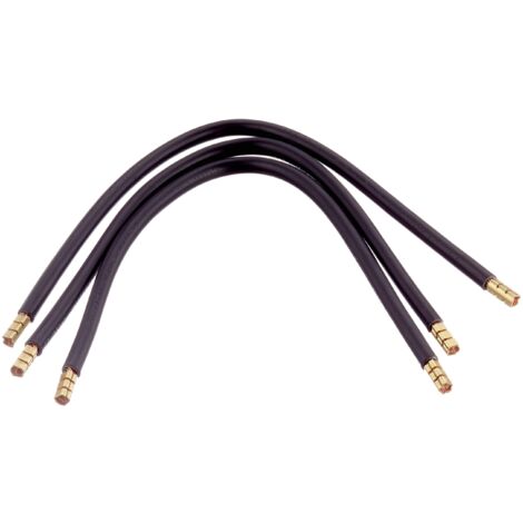 Unitec, 40192, Copricavi con capicorda, 265 mm, 10 mm², 3 pz, colore: Nero