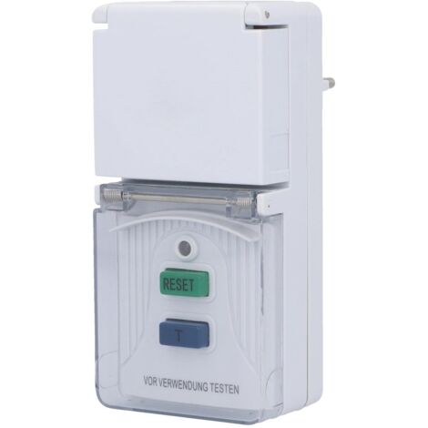 UNITEC 41759 Personenschutz-Adapter für innen und außen IP44 ws, weiß