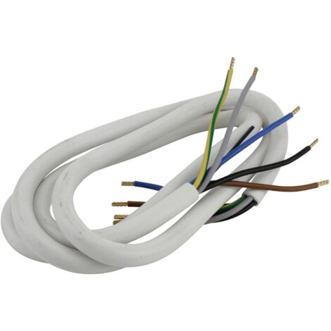 Unitec, 44609, Guaina portacavi H05VV-F 5G, 2,5 mm², 2 m, colore: Bianco