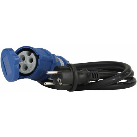Unitec 47457 - Adattatore per roulotte, tipo cavo H07RN-F 3G2,5 mm², 16 A/16 A, lunghezza cavo: 1,5 m