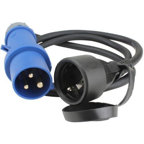 uniTEC 47458 - Adattatore presa,5m, H07RN-F3G2,5, 6A/16A