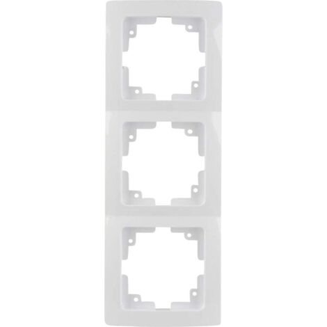Unitec Abdeckrahmen 3-fach Monaco, ultraweiß Rahmen Blende