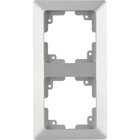 Unitec Abdeckrahmen LeMans 2-fach Serie 603 silber Rahmen Blende