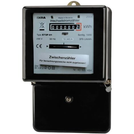 Unitec Contatore elettrico a corrente alternata 40740 (il design può variare)