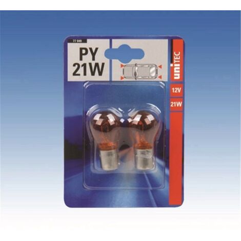 Unitec PY21W Kugellampe Standard Orange 12V P21 5W Blinkerlampe