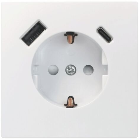 Unitec Steckdose mit USB A & C SaoPaulo ultraweiß Elektrische Steckdosen & Buchsen
