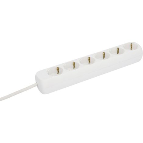 Unitec Steckdosenleiste 6-fach 1,4 m weiss Mehrfachstecker