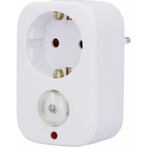 Unitec Zwischenstecker Dämmerungssensor weiss Steckdose