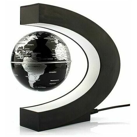 Créatif Globe Terrestre Lumineux Flottant Magnétique Lévitation