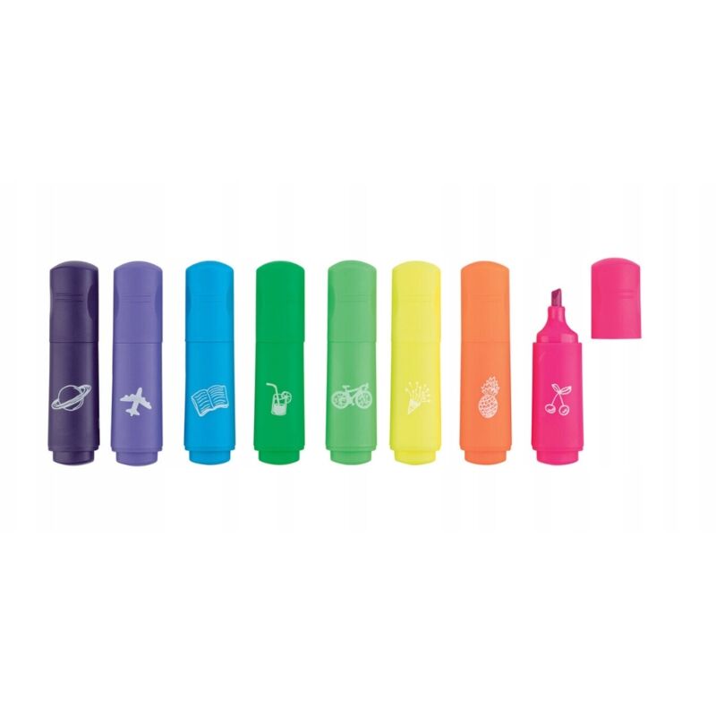 UNITED OFFICE MINI EVIDENZIATORE NEON 8 pezzi.