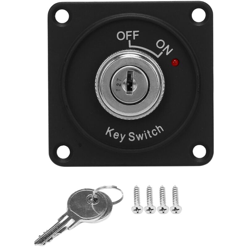 Image of Universal 12 v Auto Boot Motorrad Zuend Schluessel Schloss Panel 2 Position Mit Schluesseln