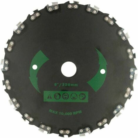 Universal 20 Teeth Mower Blade Right Angle Chainsaw Brush Cutter Saw Blade Garden Disc Machine Accessories 230mm Black