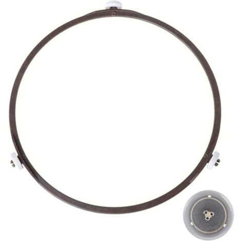 Universal 22cm Turntable Support, Rotating Microwave Turntable Ring for Universal Glass Support 22cm Diameter (Brown)