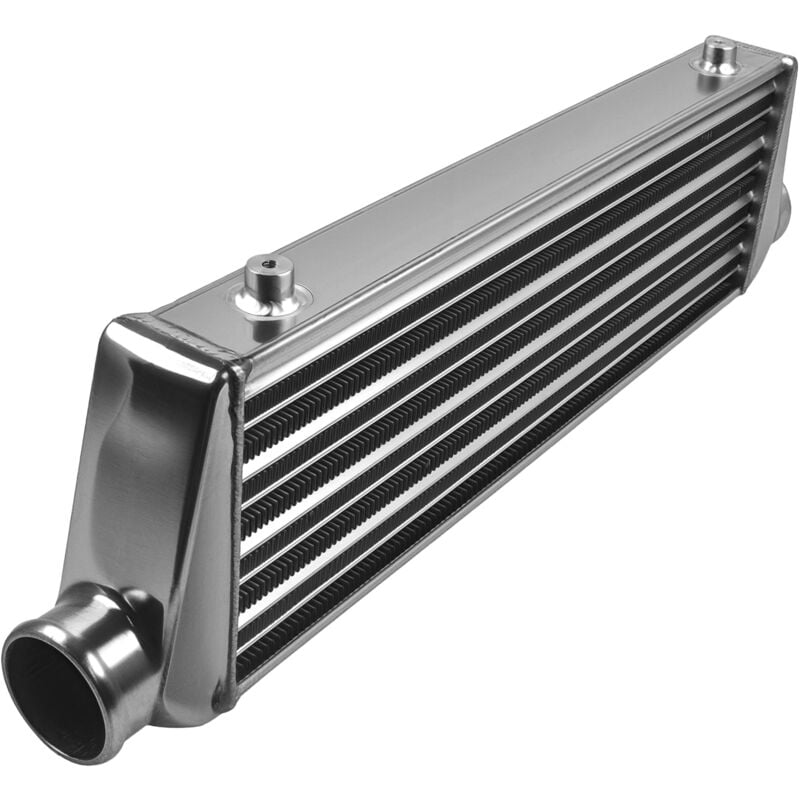 Intercooler Refroidisseur 27' x 7' x 2.5' Inlet & Outlet 2.5' 64mm Universel en Aluminium pour Turbo