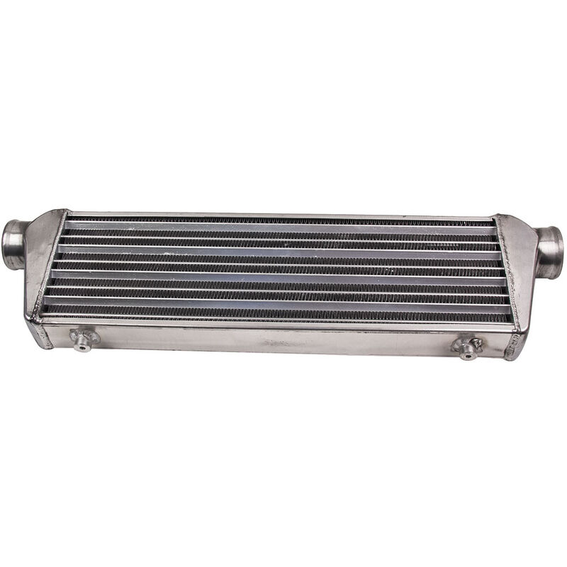 Image of Kühler Universal 27 x 7 x 2.5 2.5' Eingangs-/Auslassgröße Wasserkühler neuLadeluftkühler universal 63.5mm / 2.5' Ladeluftkühler Aluminium Intercooler