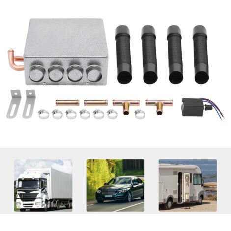 Universal 4 Ports Car LKW Underdash Heater KFZ Heizung Scheibenentfroster 12V