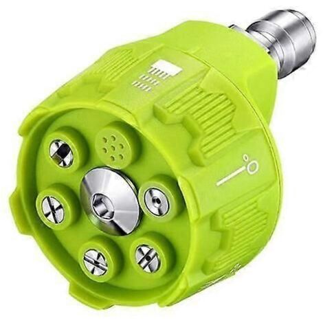 Universal 4000Psi High Pressure Washer Nozzle 0 15 25 40 Degree Rotation Watering Rinse Soap Nozzle Head Garden Cleaning HG