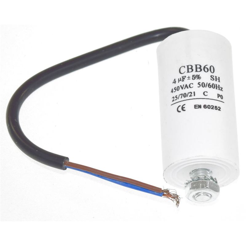 Ufixt - Universal 4UF Capacitor with 21cm Cable Connectors