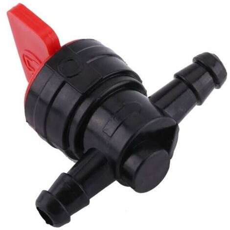 Universal 6mm Inline Fuel Tap, Plastic Fuel Line Valve, Fuel Shut Off Valve