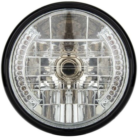 Universal 7 Zoll 12v Motorrad Runde Scheinwerfer Blinker Licht Kopf Licht Lampe Für Bobber Cafe