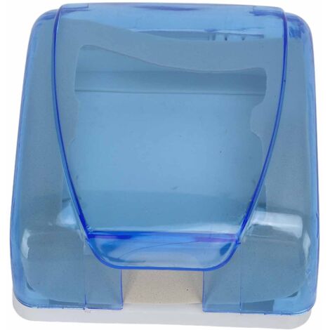 Universal 86 Type Socket Waterproof Box Transparent Wall Switch Protection Box for Bathroom Blue