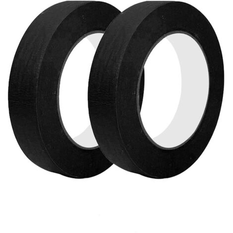 Universal-Abdeckbänder 10 mm x 50 m, zum Oberflächenschutz bei Maler- und Dekorationsarbeiten, Schwarz