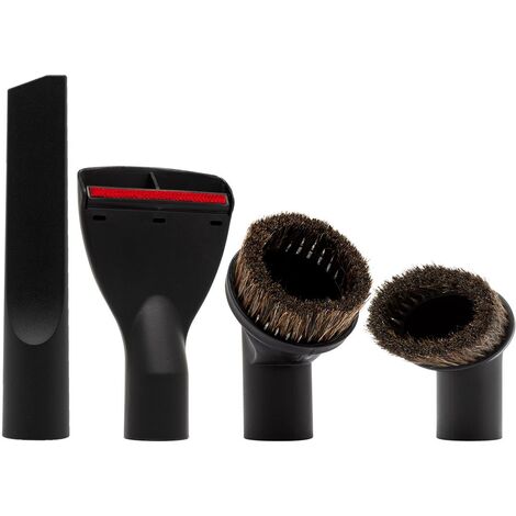 Brosse à meubles orientable en crin naturel universelle pour aspirateur