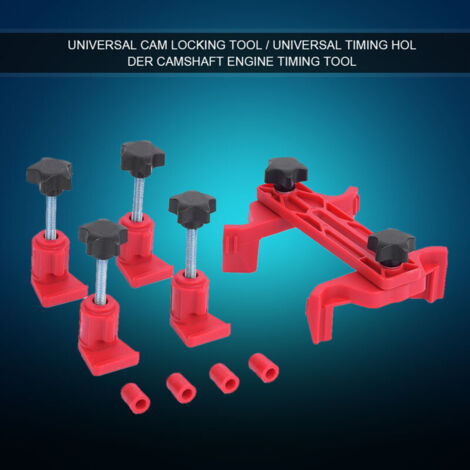 Universal Auto Car Timing Tool Kit with Double Camshaft Clamp, Camshaft, and Engine Sprocket Locking Tool