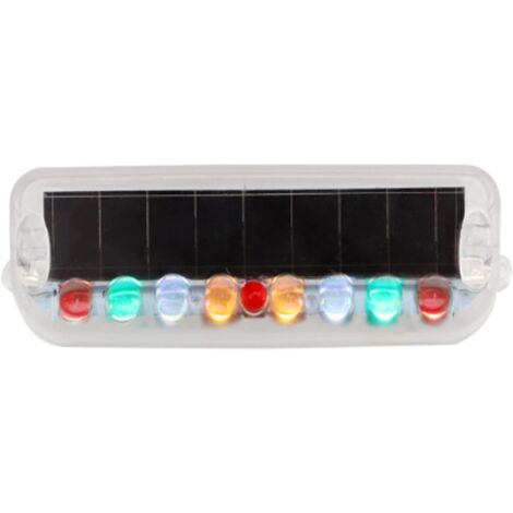 Universal Auto Solar Power Simulierte Alarm Warnung Strobe Licht Anti-Diebstahl 8 LED Blinkende Sicherheit Licht Bremslicht